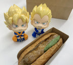 Dragon Ball DAIMA Look Up PVC Figures 2-Pack Super Saiyan Son Goku (mini) & Super Saiyan Vegeta (mini) 11 cm (with gift)