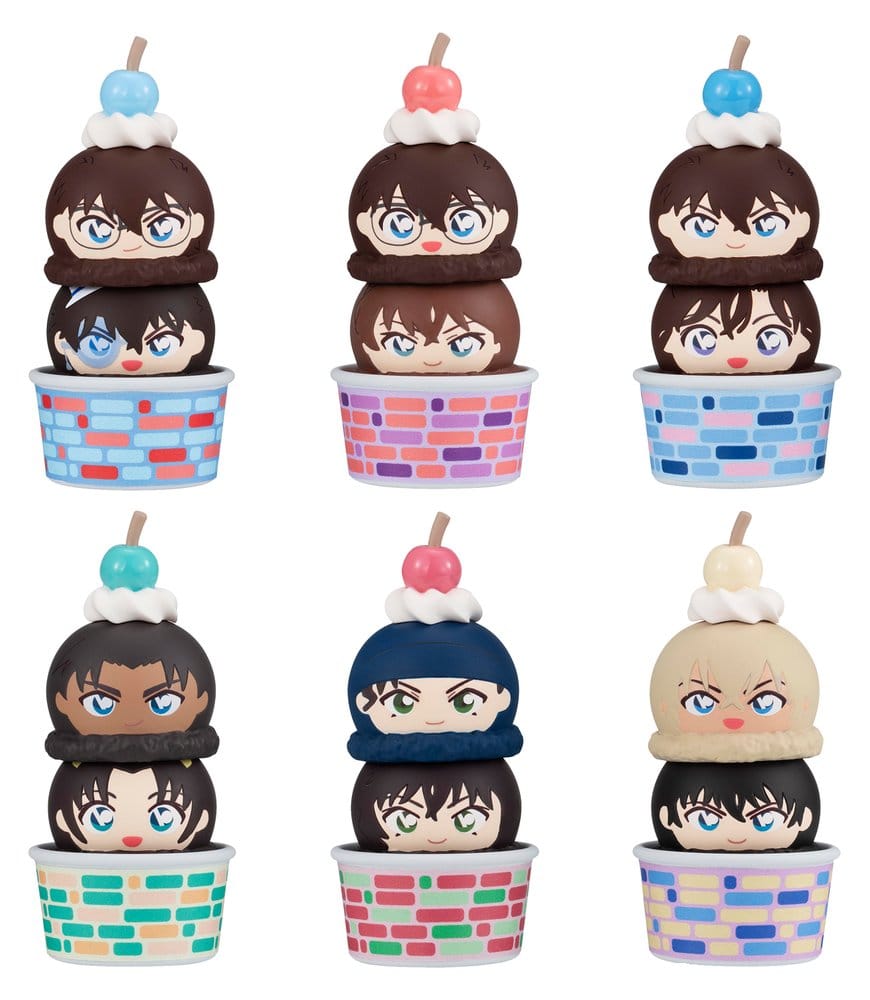 Detective Conan Tsumichen Stack up & Change Mini Figures 8 cm Blind Box Assortment (6) Megahouse