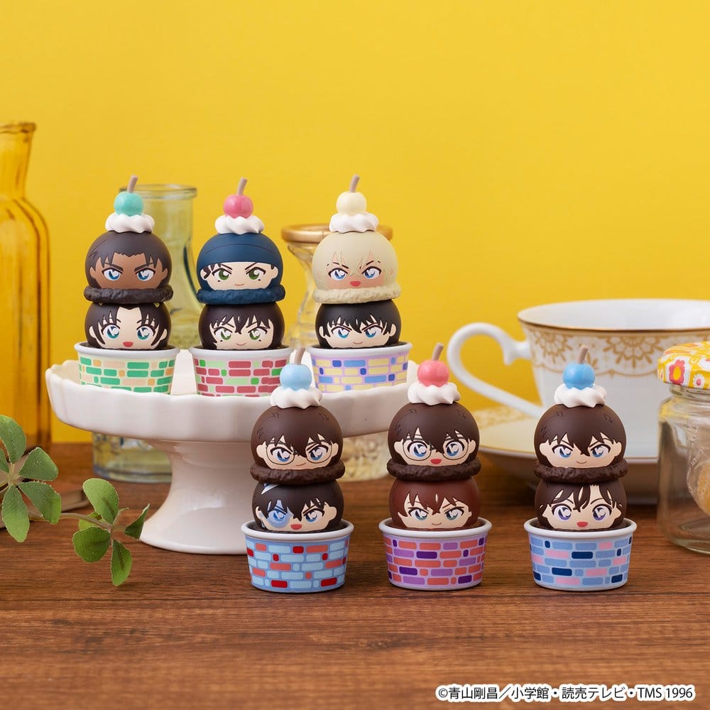 Detective Conan Tsumichen Stack up &amp; Change Mini Figures 6-Pack 8 cm (with gift)