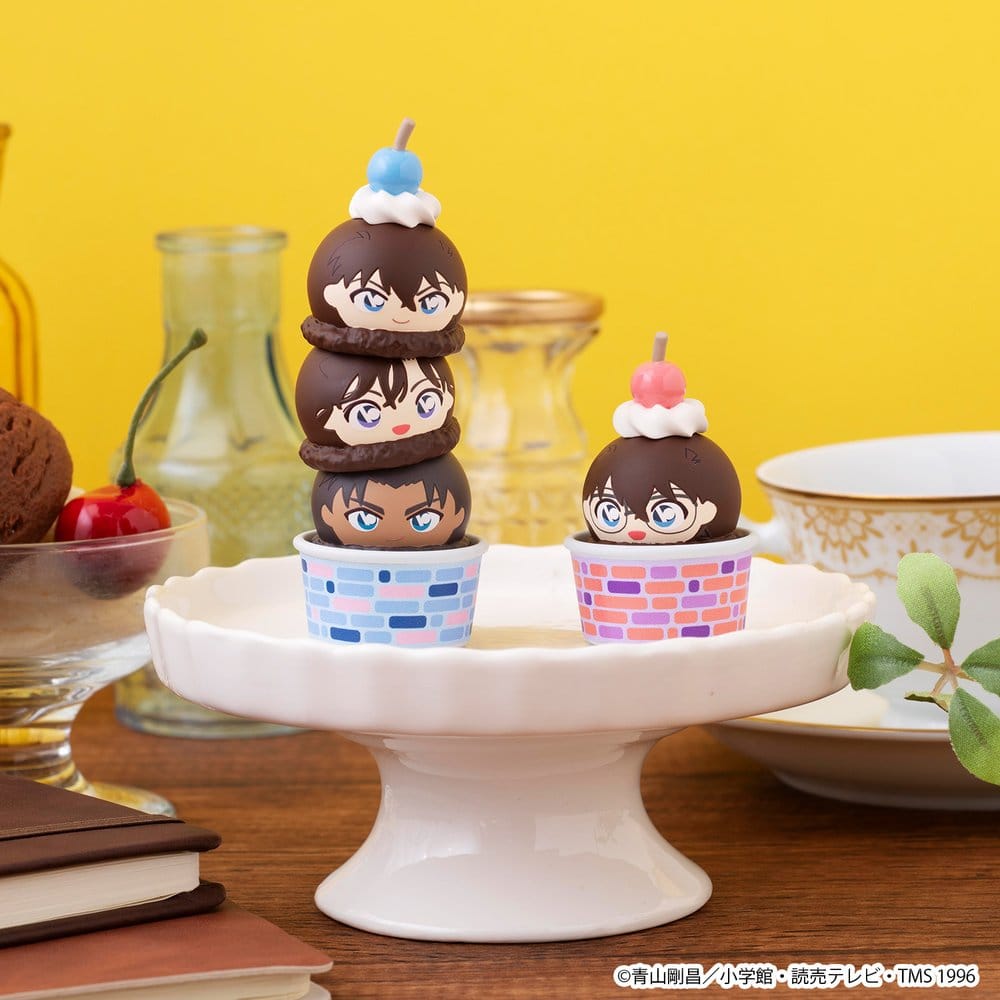Detective Conan Tsumichen Stack up &amp; Change Mini Figures 6-Pack 8 cm (with gift)