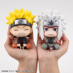 Naruto Shippuden Look Up PVC Figures 2-Pack Naruto Uzumaki Smile Ver. & Jiraiya 11 cm (with gift) Megahouse