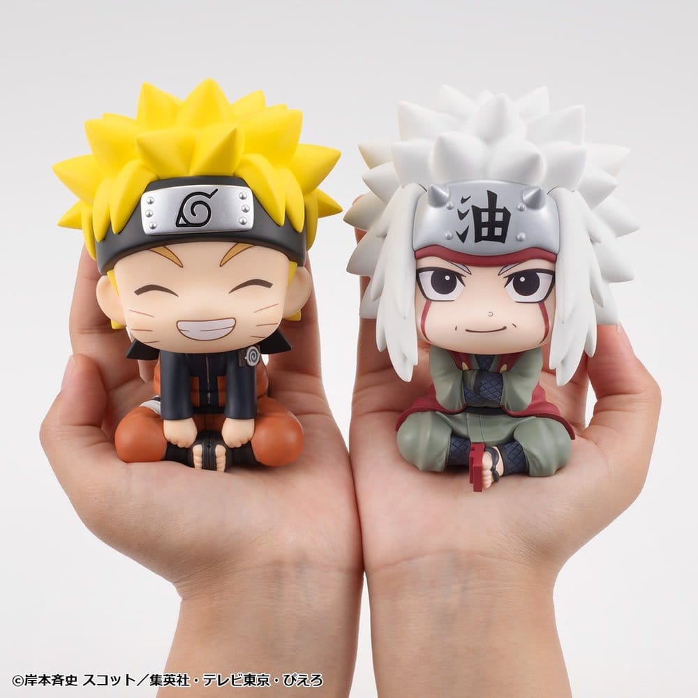 Naruto Shippuden Look Up PVC Figures 2-Pack Naruto Uzumaki Smile Ver. & Jiraiya 11 cm (with gift) Megahouse