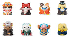 One Piece Mega Cat Project Mini Figures NyanPieceNyan! I'm gonna be king of Paw-rates!! Blind Box Assortment (8) (Repeat) Megahouse