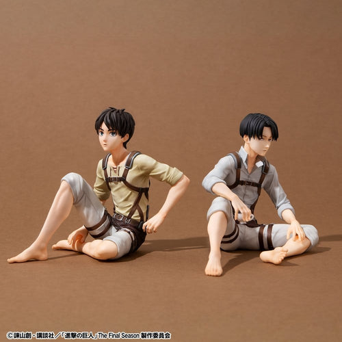 Attack on Titan G.E.M. Series PVC Figures 2-Pack Eren Yeager & Squad Captain Levi Palm Size Megahouse