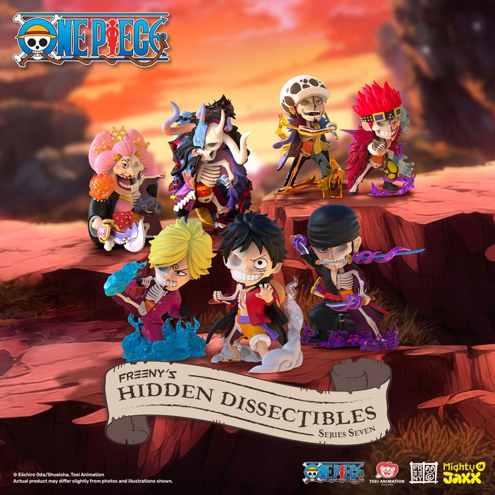 One Piece: Freeny's Hidden Dissectibles Wano 4 inch Vinyl Figure Blind Box Display (6) Mighty Jaxx