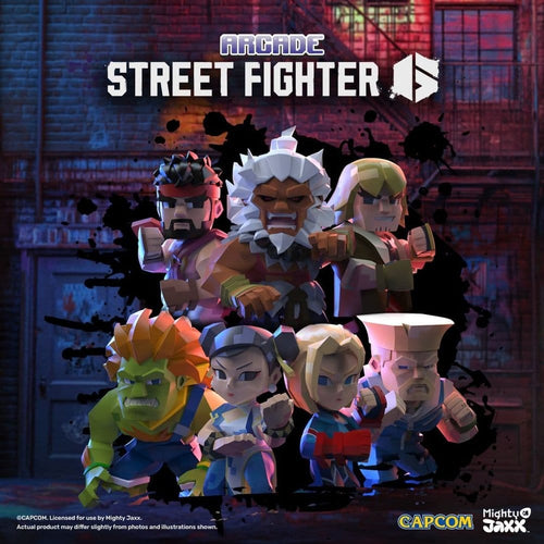Arcade: Capcom Street Fighter Series 4 inch Vinyl Figure Blind Box Display (6) Mighty Jaxx