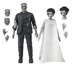 Universal Monsters 2-Pack Action Figure Bride of Frankenstein 90th Anniversary The Monster & His Mate (B&W) 18 cm NECA