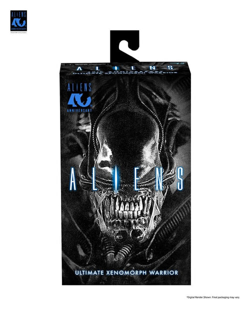 Aliens Ultimate Action Figure Warrior (1986) Xenomorph Black (40th Anniversary) 23 cm