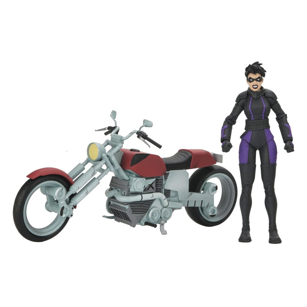 Teenage Mutant Ninja Turtles (The Last Ronin The Lost Years) Action Figure Casey Marie with Last Ronin Motorcycle 18 cm NECA