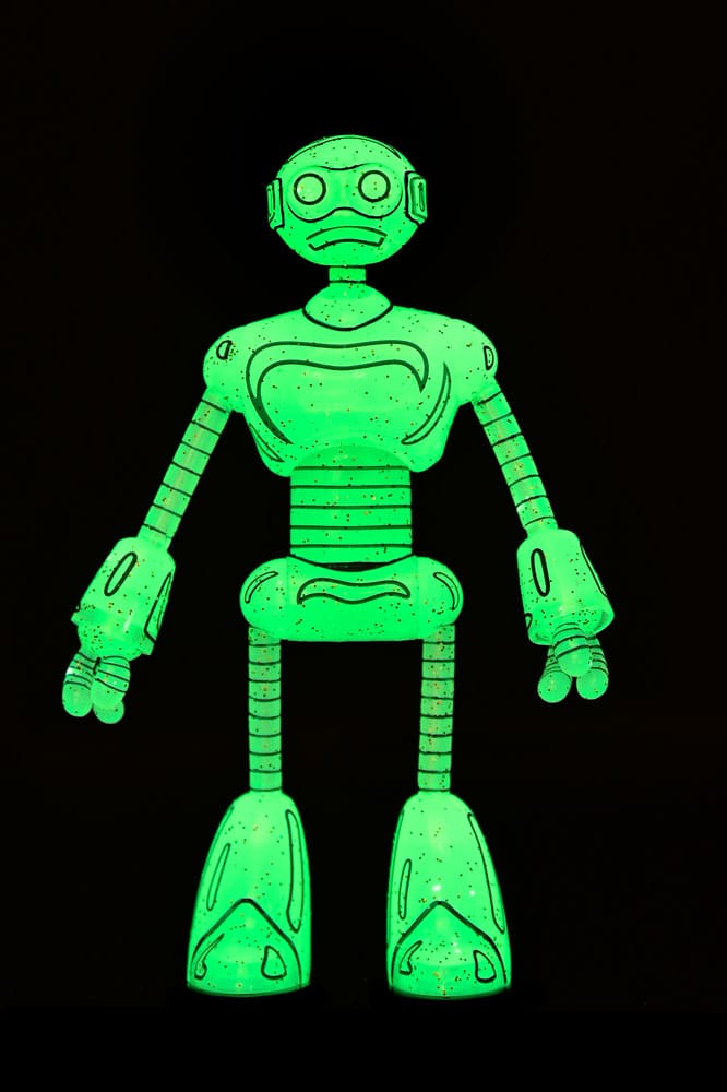 Teenage Mutant Ninja Turtles (Mirage Comics) Action Figure Transmat Fugitoid GID 18 cm