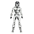 Teenage Mutant Ninja Turtles Action Figure Casey Jones Black & White 18 cm NECA