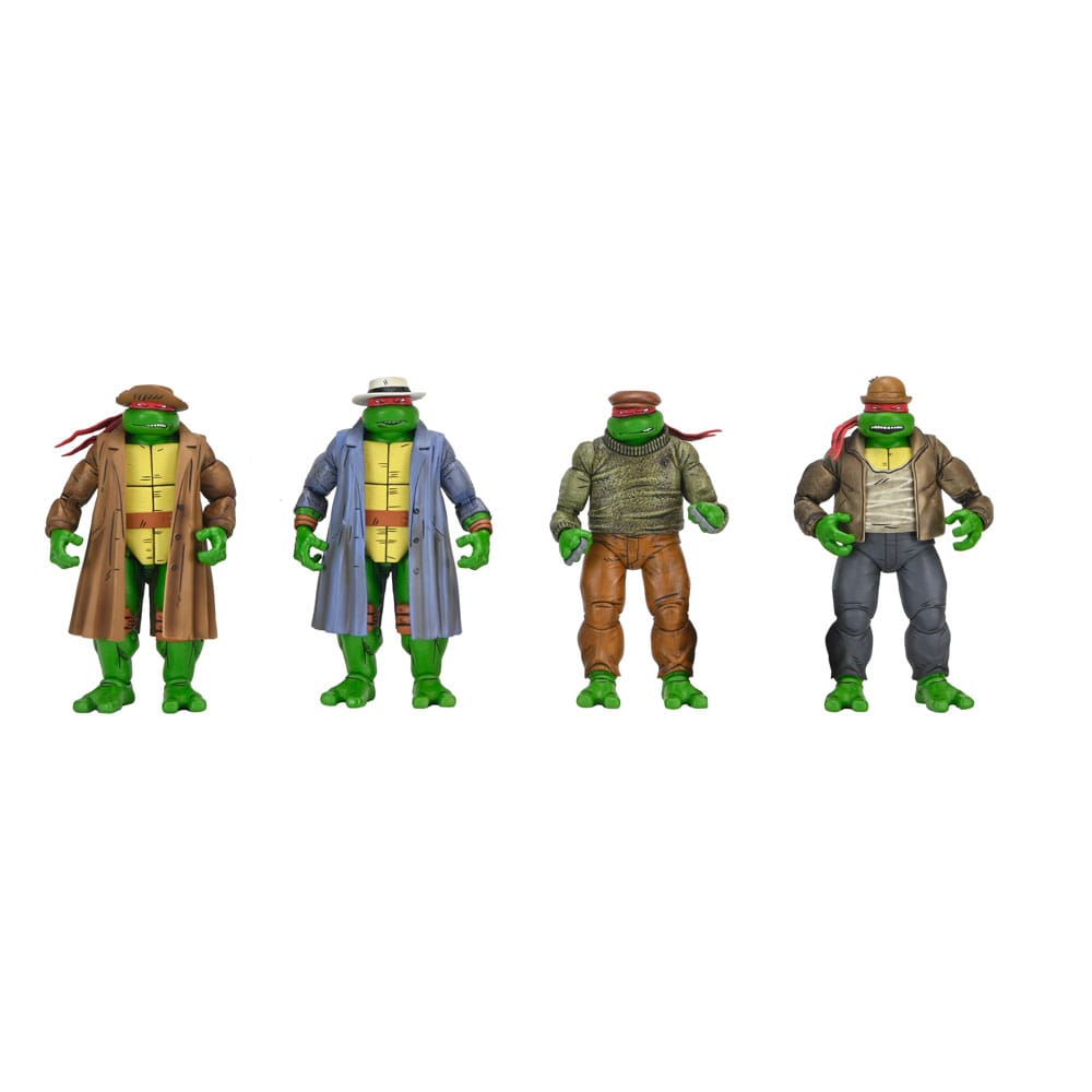 Teenage Mutant Ninja Turtles Action Figure 4 Pack Gangster Turtles 18 cm NECA