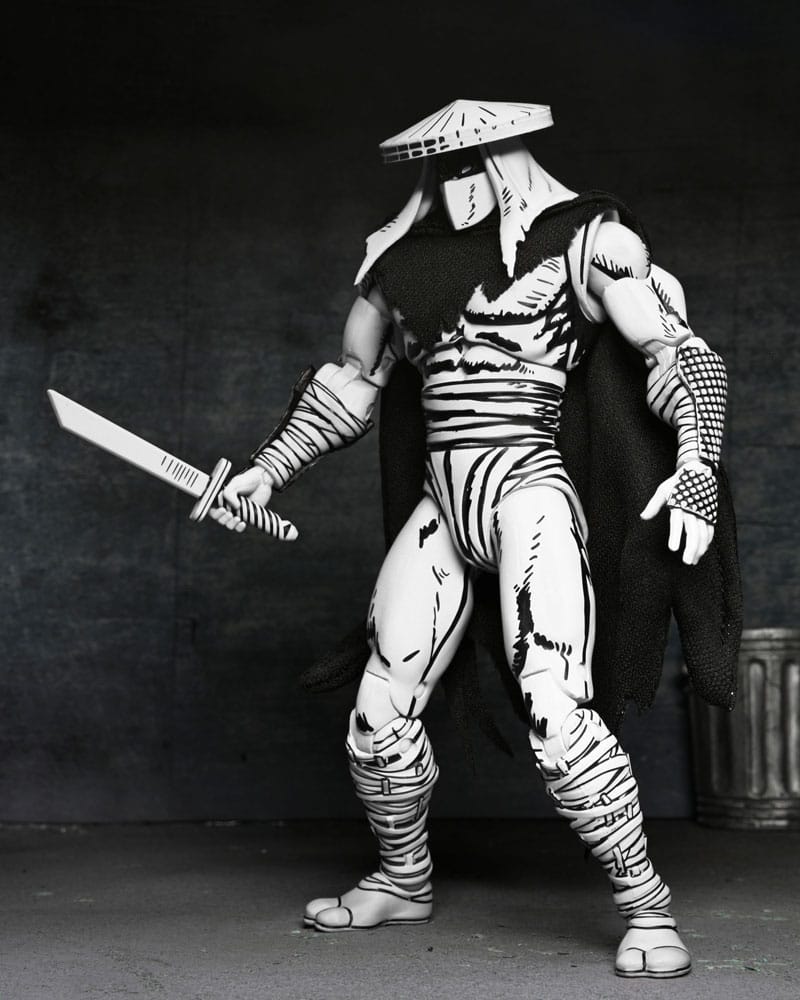 Teenage Mutant Ninja Turtles Action Figure Foot Assassin Black and White 18 cm
