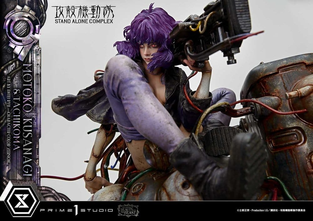 Ghost in the Shell Stand Alone Complex The Legend of Beauty and the Beast Statue 1/4 Motoko Kusanagi & Tachikoma Character color Art by Entei Ryu 53 cm