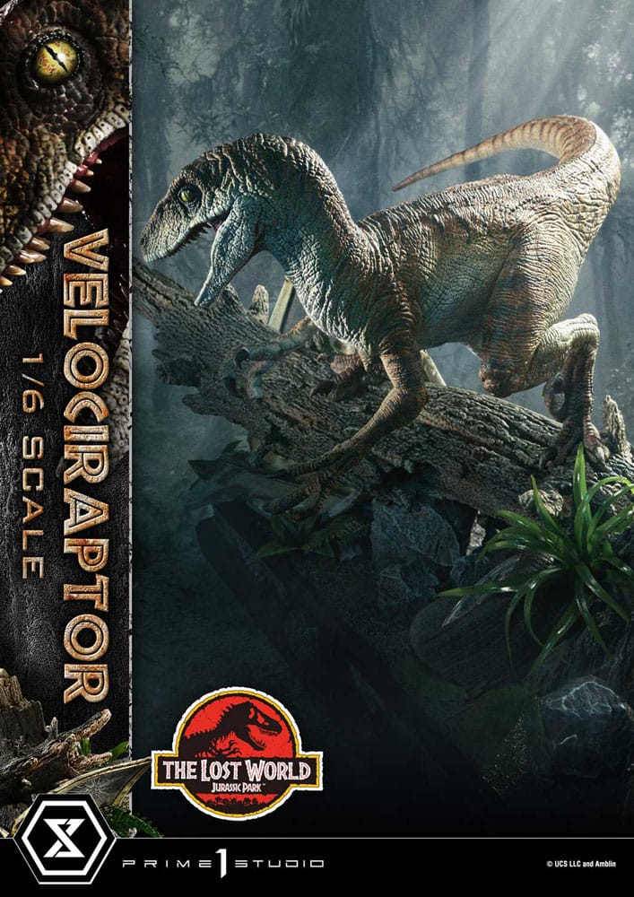 Jurassic Park II Legacy Museum Collection Statue 1/6 Velociraptor Bonus Version 41 cm