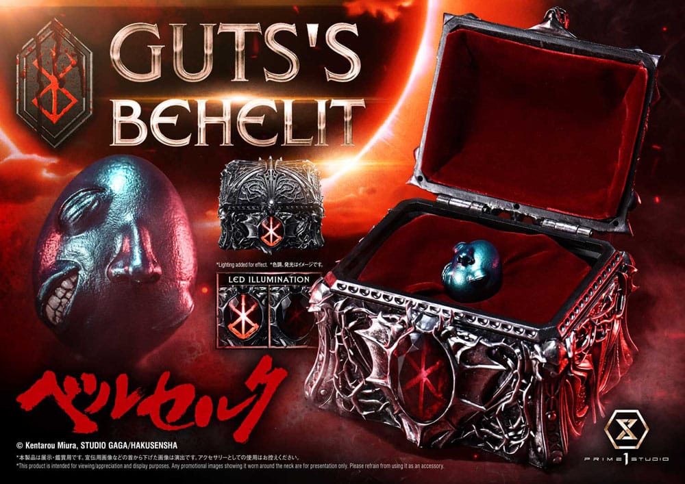 Berserk Life Scale Statue Gut's Behelit 5 cm