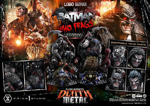 Dark Nights: Death Metal Museum Masterline Statue 1/3 Lobo Batman: Batman Who Frags Deluxe Version 81 cm