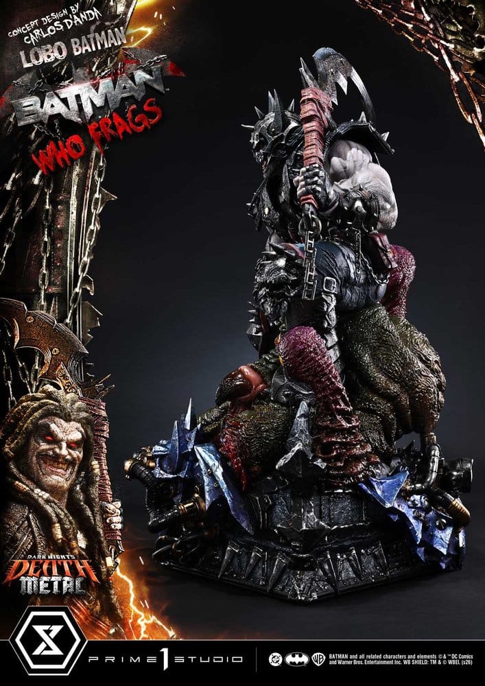 Dark Nights: Death Metal Museum Masterline Statue 1/3 Lobo Batman: Batman Who Frags Deluxe Version 81 cm