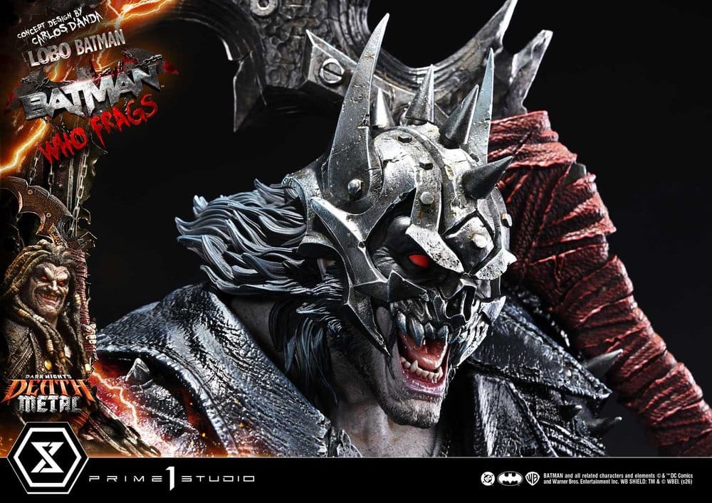 Dark Nights: Death Metal Museum Masterline Statue 1/3 Lobo Batman: Batman Who Frags Deluxe Version 81 cm