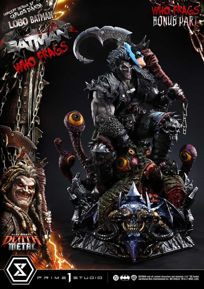 Dark Nights: Death Metal Museum Masterline Statue 1/3 Lobo Batman: Batman Who Frags Deluxe Bonus Version 81 cm Prime 1 Studio
