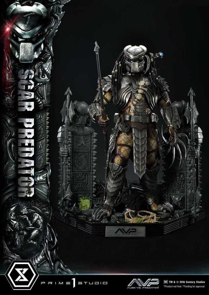 The Alien vs. Predator Museum Masterline Series Statue 1/3 Scar Predator 93 cm Prime 1 Studio