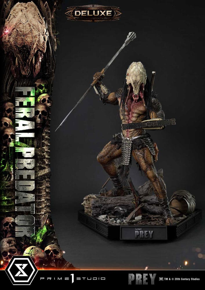 Prey (Movie) Museum Masterline Series Statue 1/3 Feral Predator Deluxe Bonus Version 89 cm Prime 1 Studio