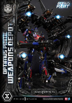 Transformers: Dark of the Moon (Film) Museum Masterline Statue Optimus Prime Weapons Depot Bonus Version 127 cm