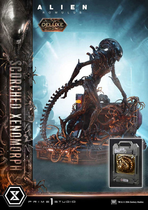 Alien: Romulus Museum Masterline XL Statue 1/3 Scorched Xenomorph Deluxe Bonus Version 98 cm Prime 1 Studio