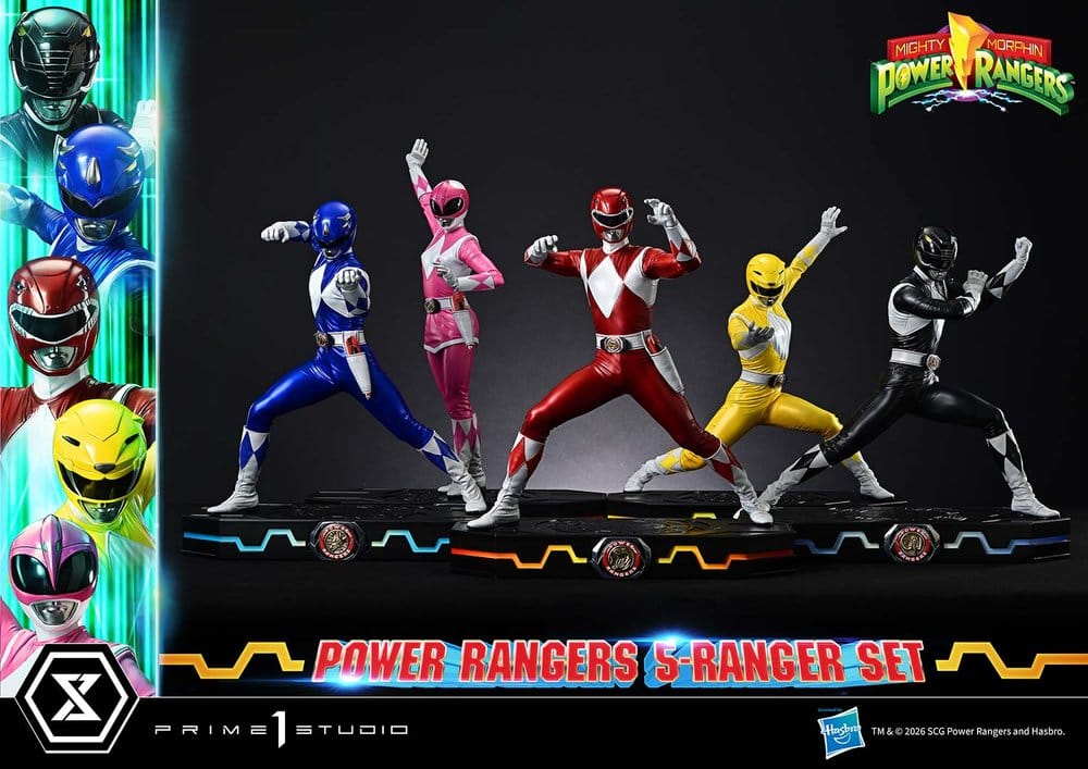Mighty Morphin Power Rangers Premium Masterline Set of 5 Statues 1/4 57 cm Prime 1 Studio