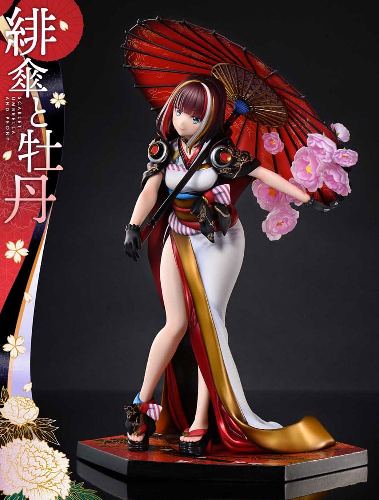 Original Illustration by Fuzichoco Prisma Wing PVC Statue 1/7 Scarlet Umbrella And Peony 28 cm Prime 1 Studio