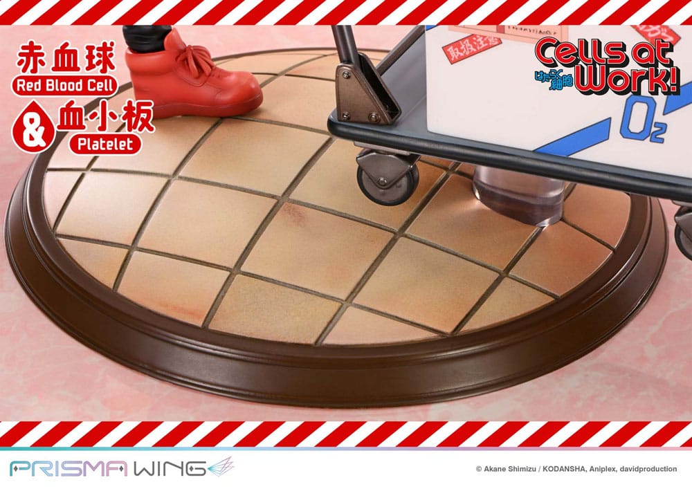 Cells at Work Prisma Wing PVC Statue Red Blood Cell & Platelet 26 cm