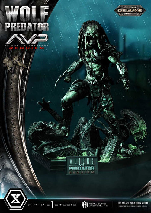 Alien vs. Predator Real Elite Masterline Series Statue 1/3 Requiem Wolf Predator Deluxe Bonus Ver. 95 cm Prime 1 Studio
