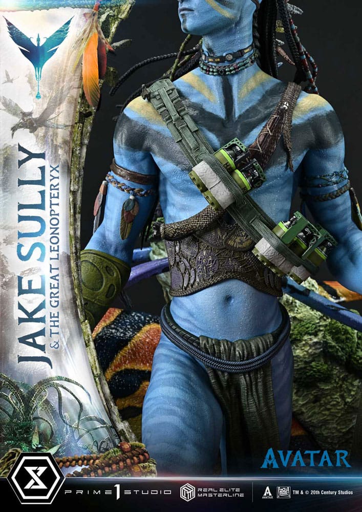 Avatar (Film) Real Elite Masterline Series Statue 1/4 Jake Sully & The Great Leonopteryx 87 cm