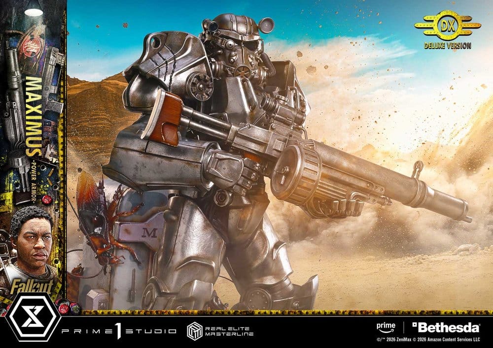 Fallout Real Elite Masterline Statue 1/4 Maximus Power Armor Deluxe Version 67 cm