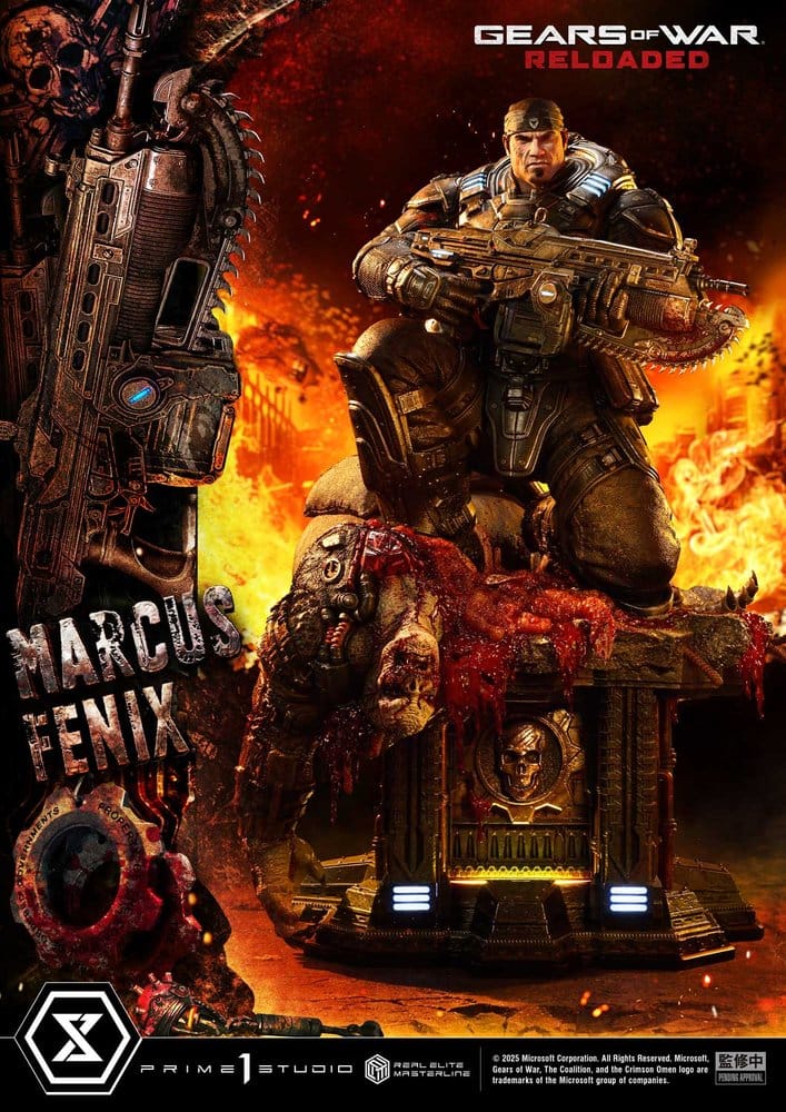 Gears of War: Reloaded Real Elite Masterline Series Statue 1/3 Marcus Fenix Regular Version 97 cm