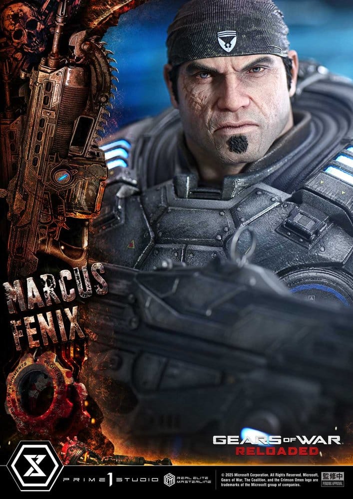 Gears of War: Reloaded Real Elite Masterline Series Statue 1/3 Marcus Fenix Regular Version 97 cm