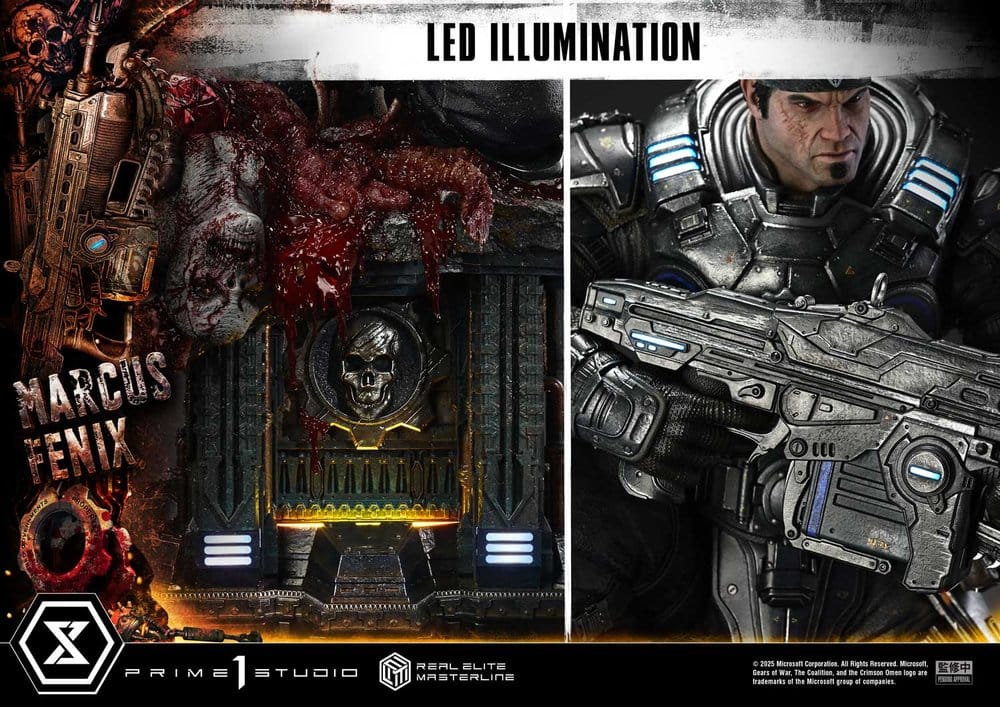 Gears of War: Reloaded Real Elite Masterline Series Statue 1/3 Marcus Fenix Regular Version 97 cm