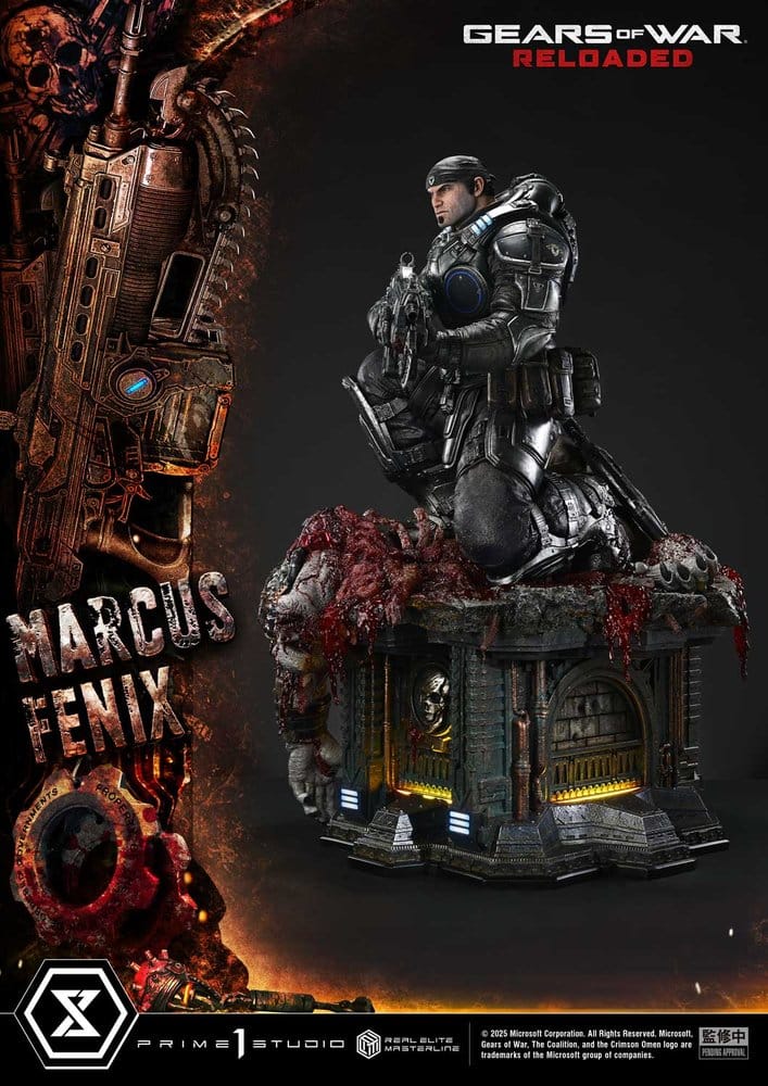 Gears of War: Reloaded Real Elite Masterline Series Statue 1/3 Marcus Fenix Regular Version 97 cm