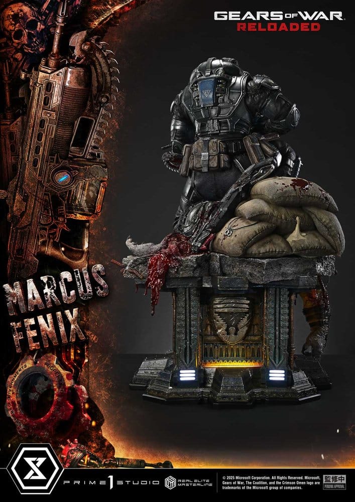 Gears of War: Reloaded Real Elite Masterline Series Statue 1/3 Marcus Fenix Regular Version 97 cm