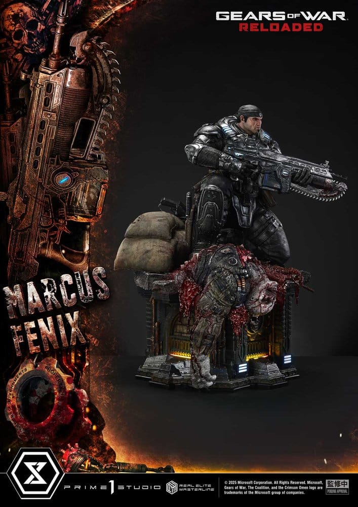 Gears of War: Reloaded Real Elite Masterline Series Statue 1/3 Marcus Fenix Regular Version 97 cm