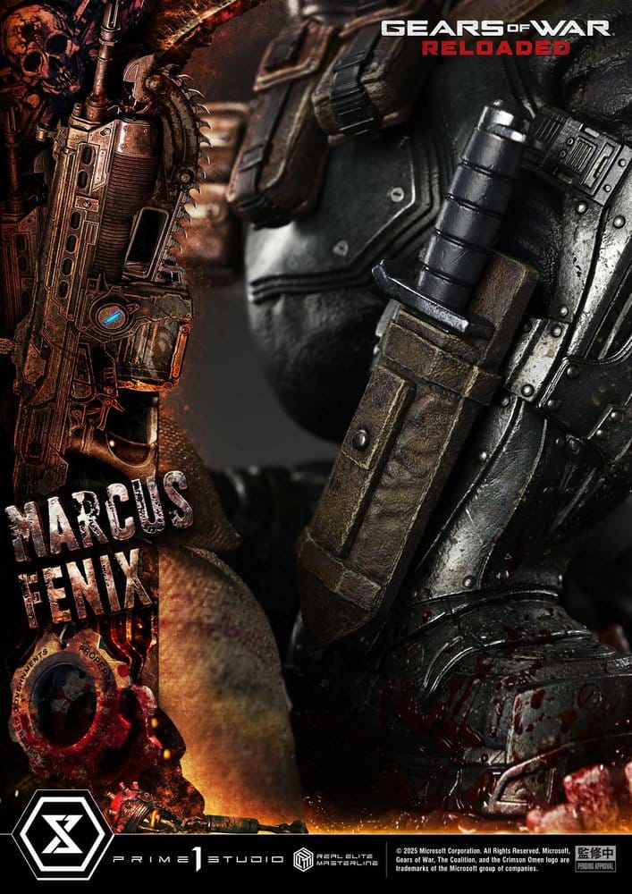 Gears of War: Reloaded Real Elite Masterline Series Statue 1/3 Marcus Fenix Regular Version 97 cm