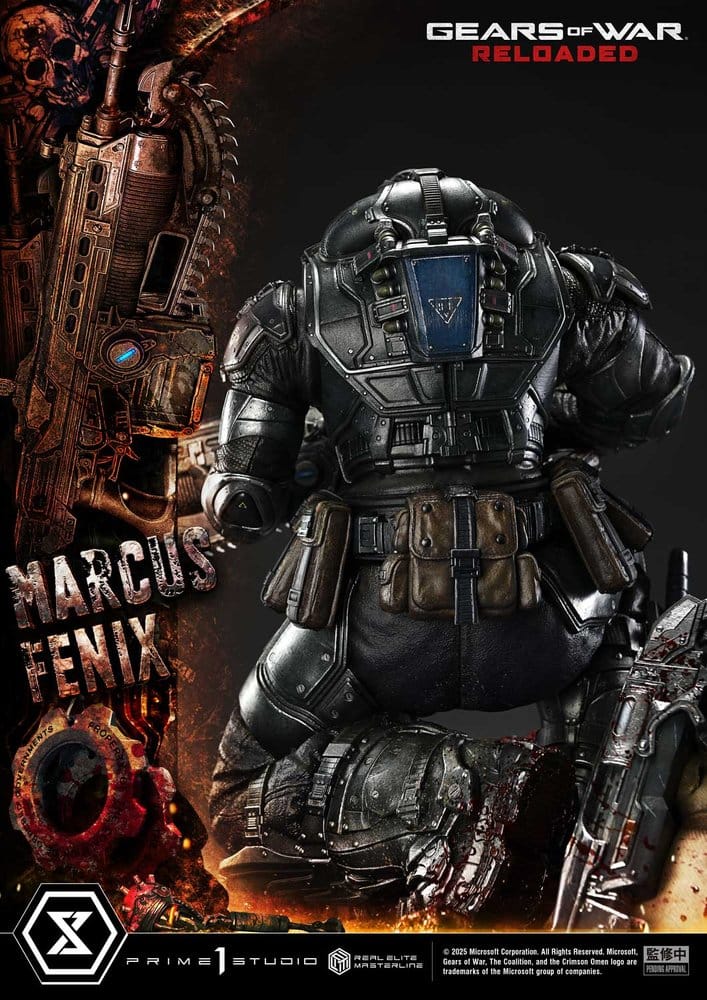 Gears of War: Reloaded Real Elite Masterline Series Statue 1/3 Marcus Fenix Regular Version 97 cm