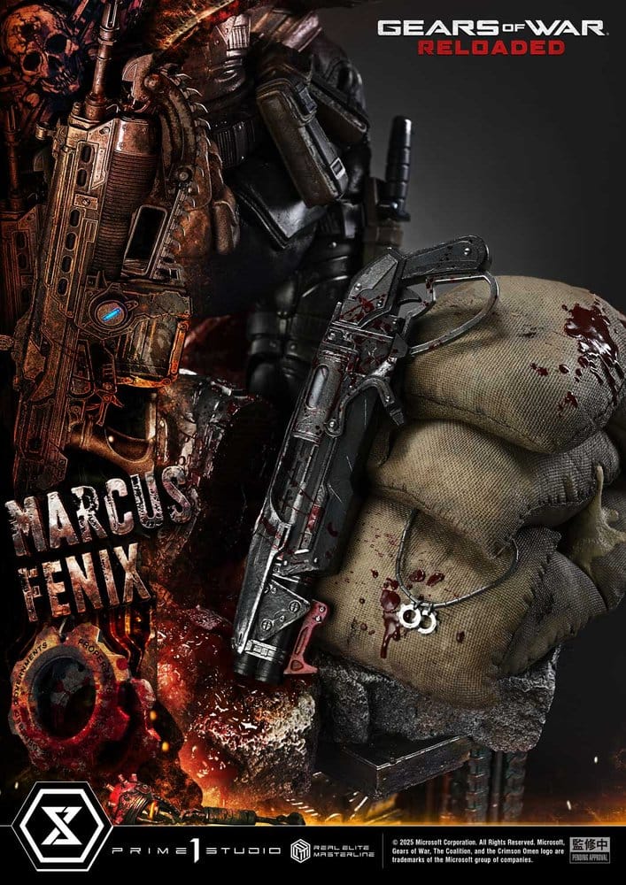 Gears of War: Reloaded Real Elite Masterline Series Statue 1/3 Marcus Fenix Regular Version 97 cm