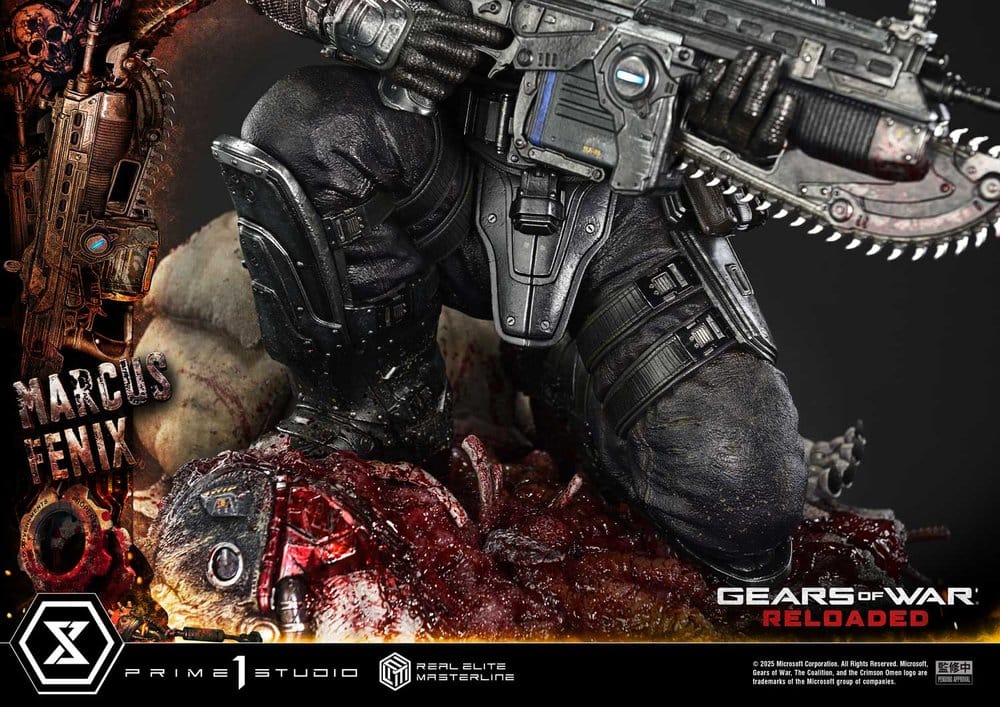 Gears of War: Reloaded Real Elite Masterline Series Statue 1/3 Marcus Fenix Regular Version 97 cm