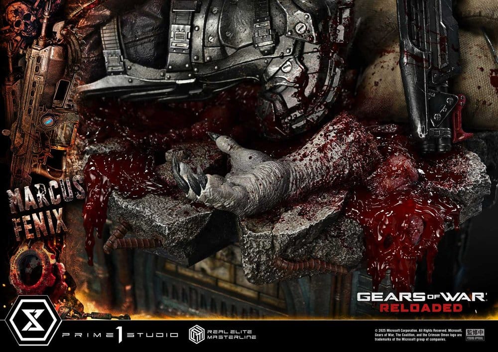 Gears of War: Reloaded Real Elite Masterline Series Statue 1/3 Marcus Fenix Regular Version 97 cm
