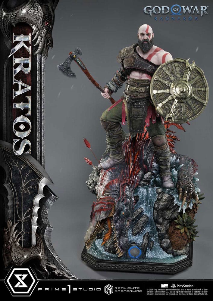 God of War: Ragnarok Real Elite Masterline Series Statue 1/3 Kratos Regular Version 95 cm Prime 1 Studio