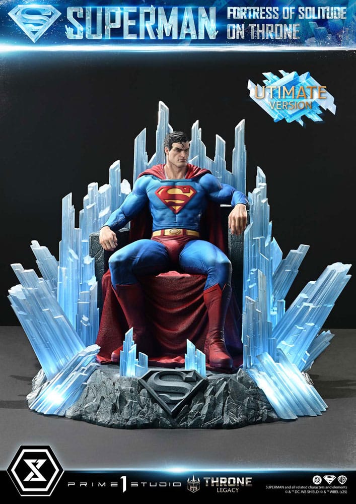 DC Comics Throne Legacy Collection Statue Statue 1/4 Superman Fortress of Solitude on Throne (Design by Gabriele Dell'Otto) Ultimate Bonus Version Prime 1 Studio