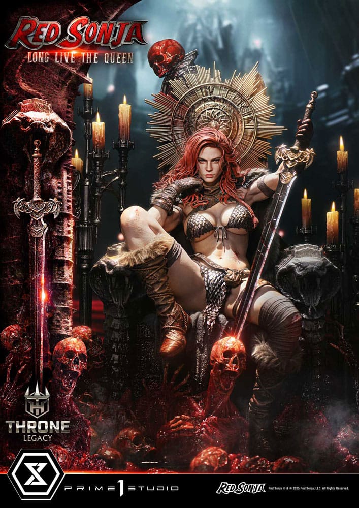 Red Sonja Throne Legacy Collection Statue Statue 1/3 Red Sonja: Long Live the Queen 77 cm Prime 1 Studio