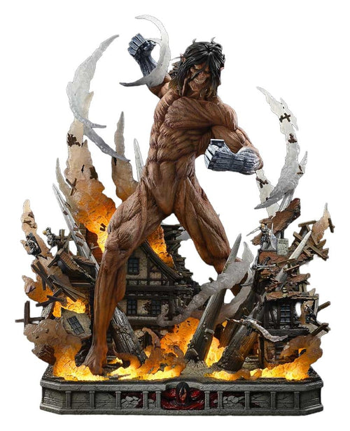 Attack on Titan (TV animation) Ultimate Diorama Masterline Statue Eren Yeager Attack Titan Bonus Version 81 cm Prime 1 Studio