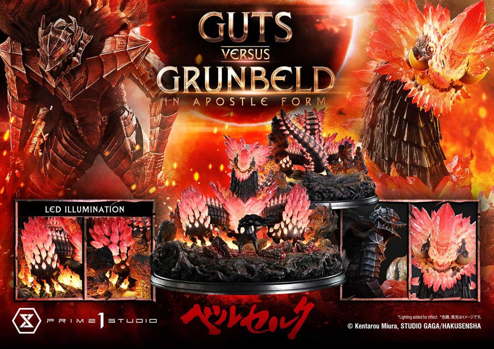 Berserk Ultimate Diorama Masterline Series Statue Berserk Guts vs. Grunbeld in Apostle Form 58 cm